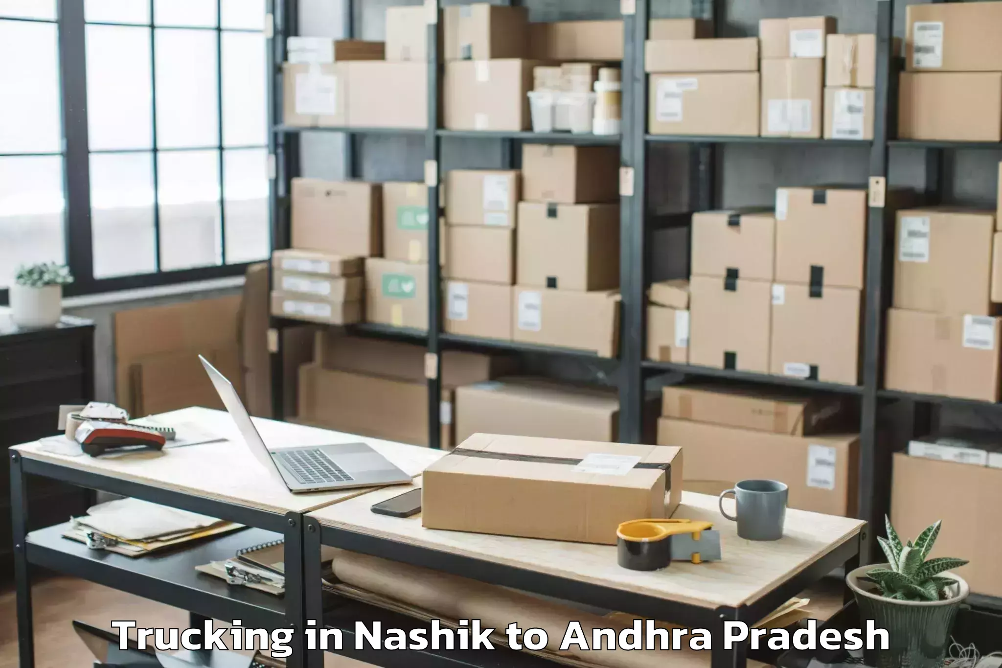 Reliable Nashik to Peddavadugur Trucking